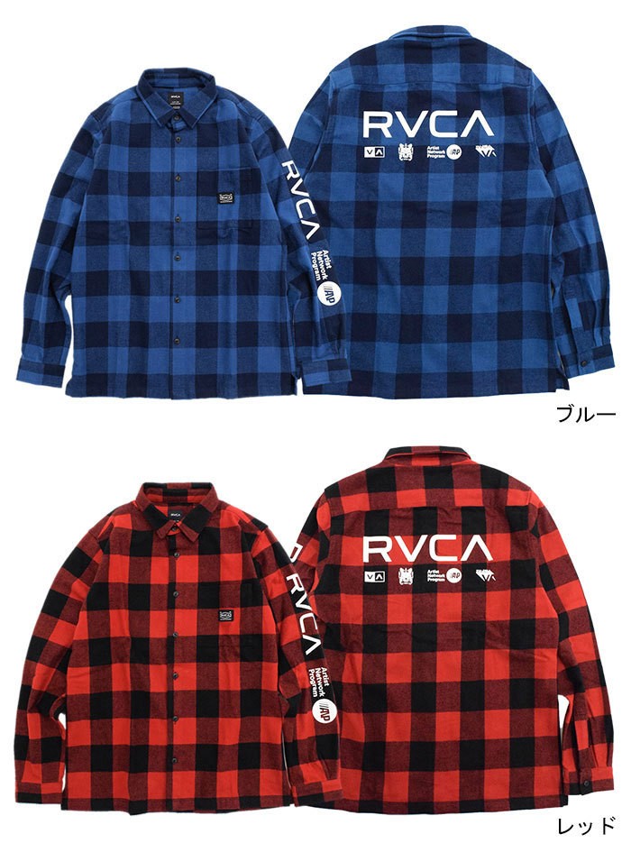 RVCA（ルーカ） シャツ 長袖 メンズ ブラザーズ フランネル ( Brothers