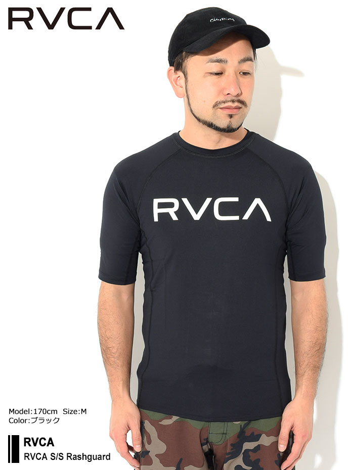 ルーカ カットソー 半袖 RVCA メンズ ルーカ ラッシュガード ( RVCA S/S Rashguard 水陸両用 T-SHIRTS トップス  UVカット BC041-807 )