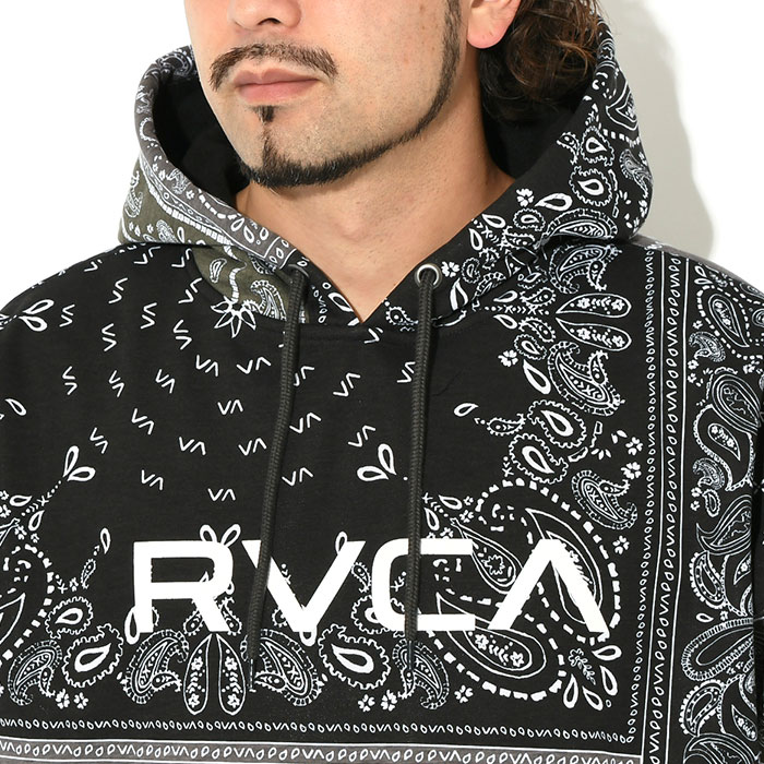 ルーカ パーカー プルオーバー RVCA メンズ パッチワーク バンダナ