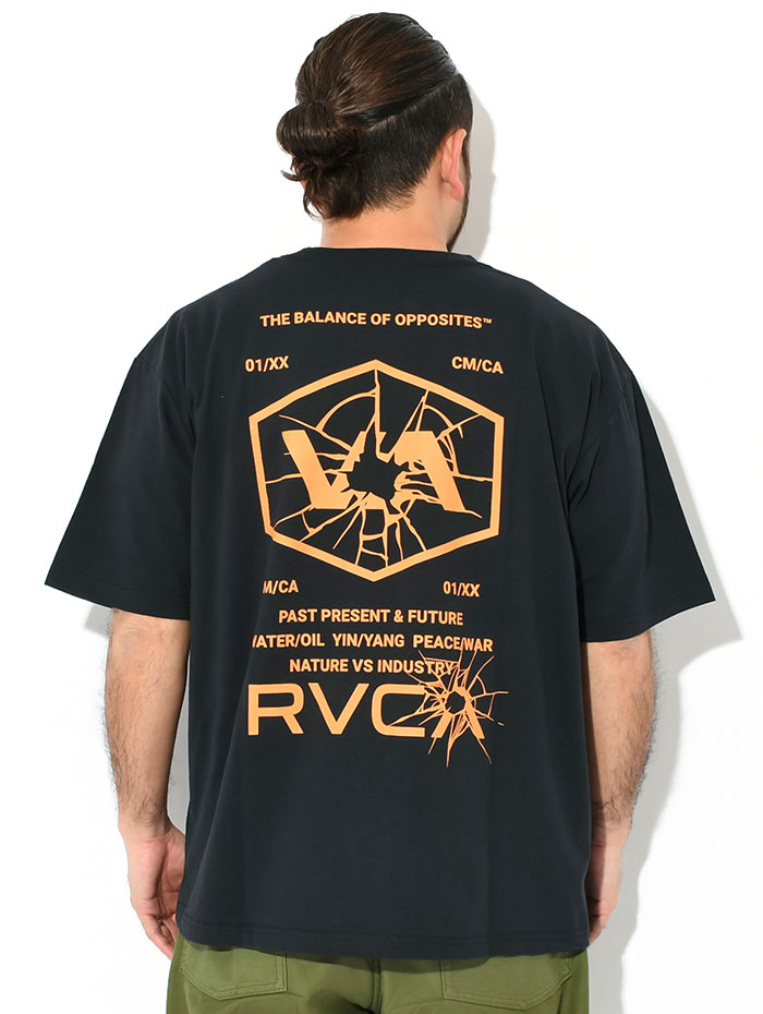 RVCA（ルーカ） Tシャツ 半袖 メンズ T ON HI VIS ブランク ( T ON HI
