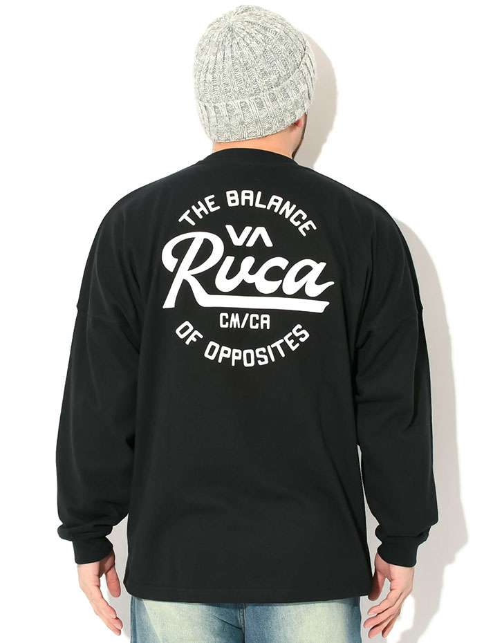 【RVCA】 Big Logo 長袖 T シャツ RVCA ルーカ ロンT Tシャツ 長袖 メンズ スクリプト シールド