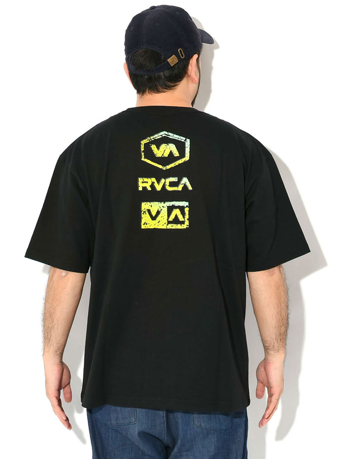 RVCA ビッグシルエットTシャツ 2色セット M RVCA（ルーカ） Tシャツ 半袖 メンズ ストーン ウォッシュ ( Stone