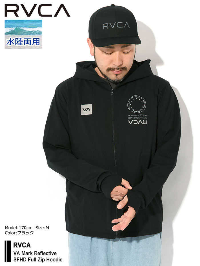RVCA ルーカ パーカー ジップアップ メンズ VA マーク