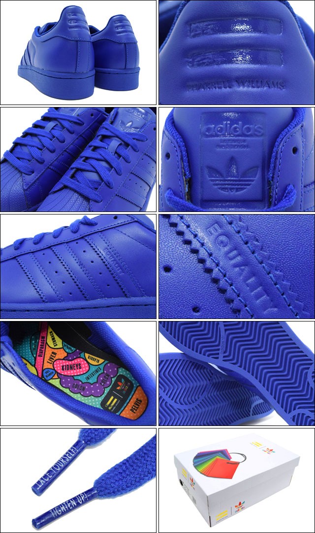 adidas pharrel l williams コラボ青 ジャージ adidas Originals × PHARRELL WILLIAMS ATP型 スーパースター