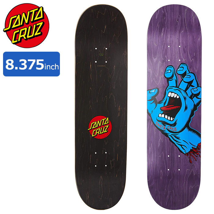 サンタクルーズ スケボー スケートボード SANTA CRUZ デッキ 8.375インチ × 32.0インチ Screaming Hand Deck  (8.375inch 板 単品 おすすめ) : san-11116149 : ice field - 通販 - Yahoo!ショッピング