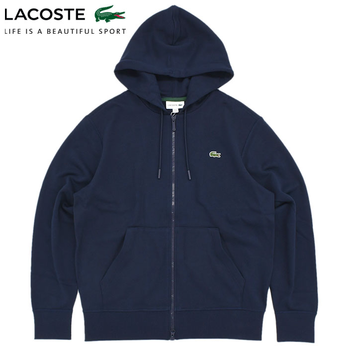 ラコステ パーカー ジップアップ LACOSTE メンズ SH6923フル ジップ フーディー ( ...