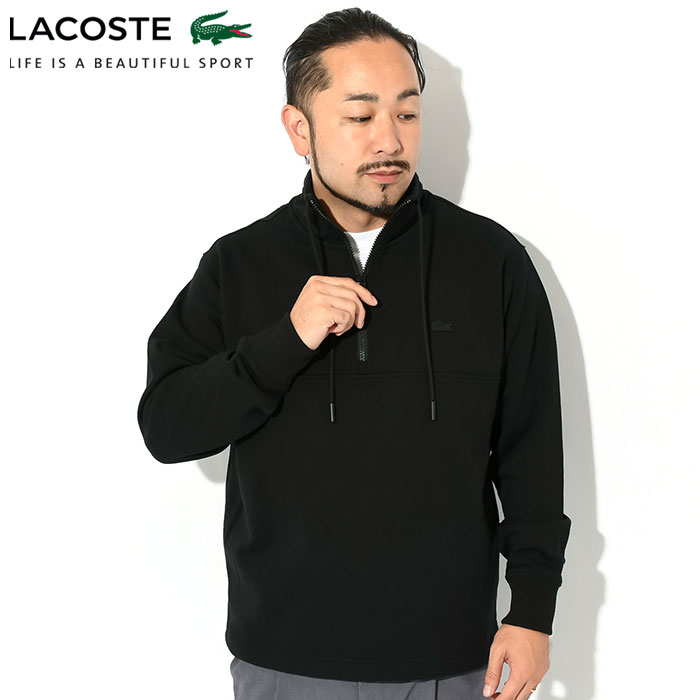 ラコステ トレーナー LACOSTE メンズ SH6938 スタンド カラー ハーフ