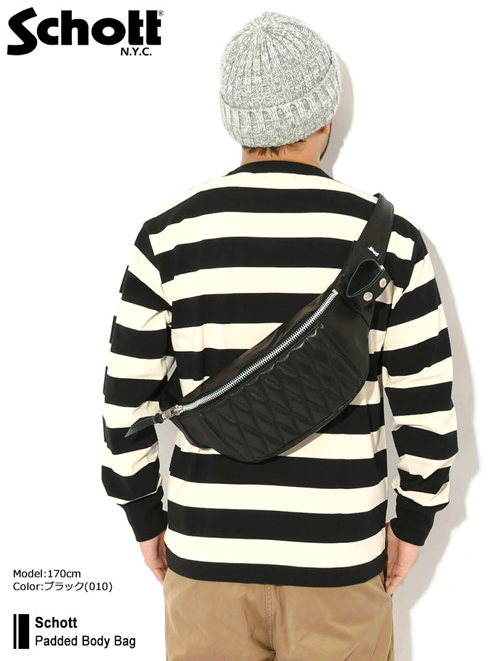 Schott N.Y.C（ショット） ボディバッグ Schott パデッド ( Padded