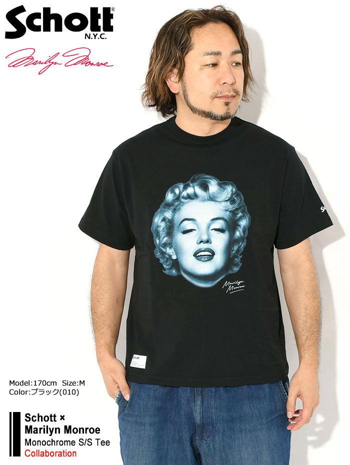 Schott N.Y.C（ショット） Tシャツ 半袖 Schott メンズ マリリン