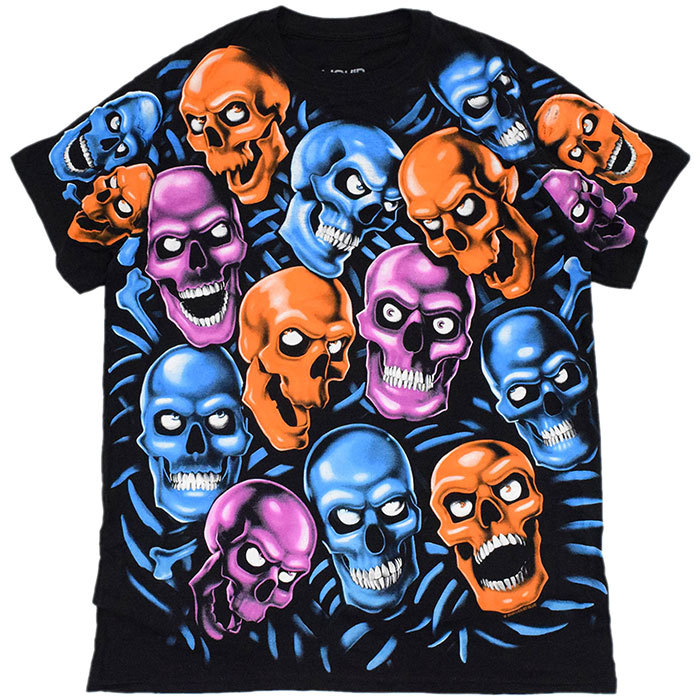 リキッド ブルー Tシャツ 半袖 LIQUID BLUE メンズ スカル パイル 2 ( Skull...