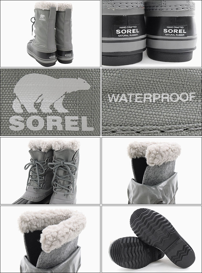 ソレル スノーブーツ SOREL メンズ 男性用 1964 パック ナイロン WP Quarry/Dove ( 1964 PAC NYLON WP 防水 2022FW グレー 灰 NM3487-052 )