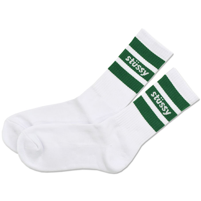 ステューシー ソックス STUSSY メンズ Stripe ( stussy crew socks クルーソックス レッグウエア 靴下 男性用  138846 USAモデル 正規 小物 )