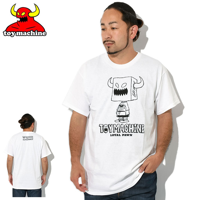 toy machine ホワイトTシャツ スケーター ストリート　古着　Lサイズ TOY MACHINE tシャツ 「ムラサキスポーツ限定」TOY MACHINE/トイ