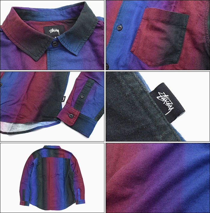 STUSSY（ステューシー） シャツ 長袖 メンズ Graduated Color ( stussy