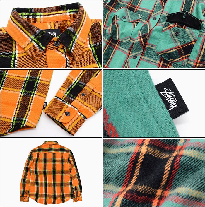 STUSSY ステューシー シャツ 長袖 メンズ Ace Plaid (stussy