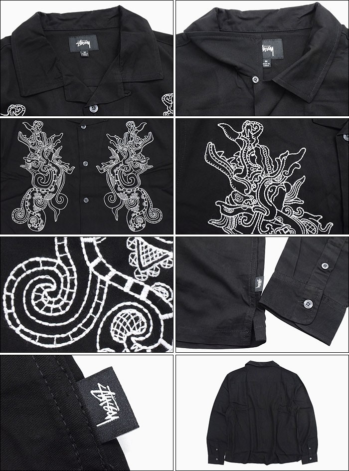 STUSSY（ステューシー） シャツ 長袖 メンズ Embroidered Dragon