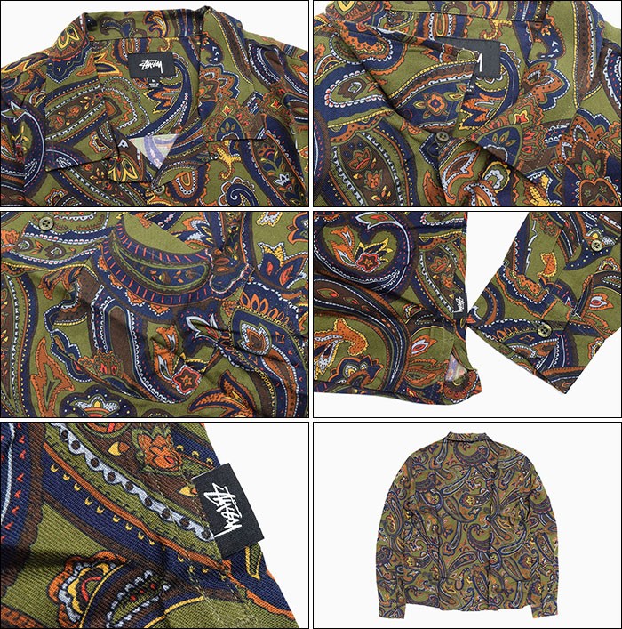 STUSSY（ステューシー） シャツ 長袖 メンズ Cypress Paisley(stussy