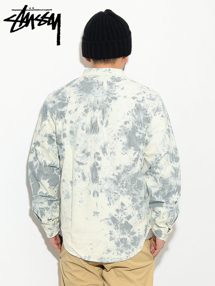 stussy ヒッコリーストライプシャツ M 刺繍 vintage 楽天市場】ステューシー STUSSY シャツ 長袖 メンズ Bleached