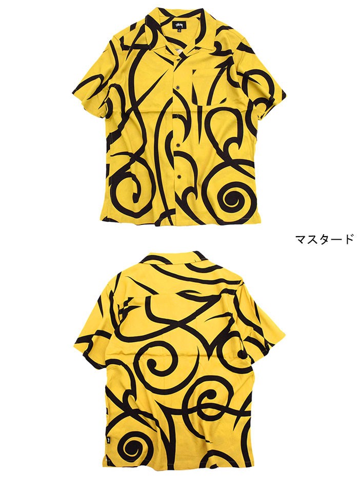 STUSSY ステューシー シャツ 半袖 メンズ Tribal Pattern