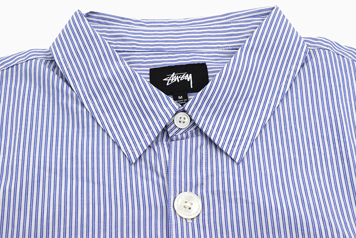 ステューシー シャツ 長袖 STUSSY メンズ Big Button Stripe (stussy shirt ストライプ カジュアルシャツ  トップス 1110125 USAモデル 正規)