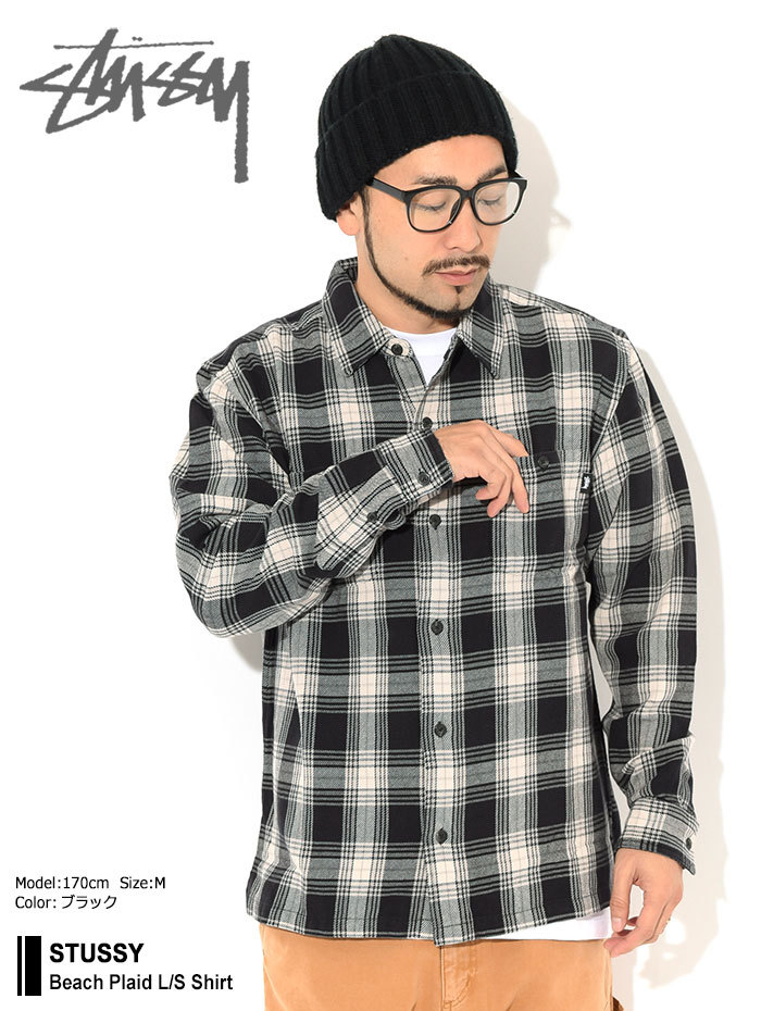 ステューシー シャツ 長袖 STUSSY メンズ Beach Plaid ( stussy shirt