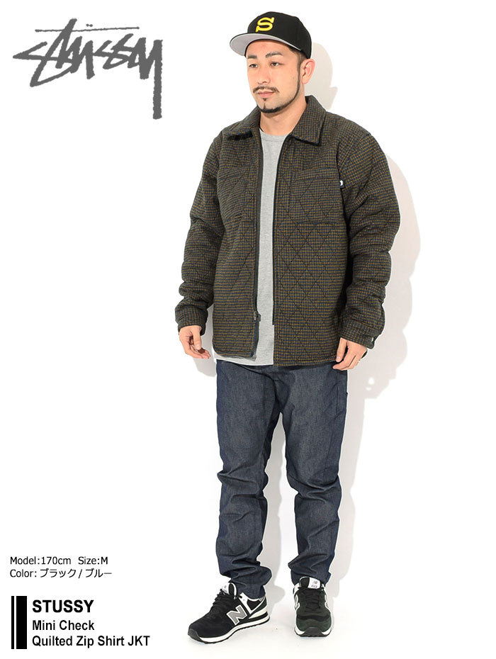 ステューシー ジャケット STUSSY メンズ Mini Check Quilted Zip Shirt ( stussy JKT シャツジャケット  アウター 1110140 USAモデル 正規 ) : stu-1110140 : ice field - 通販 - Yahoo!ショッピング