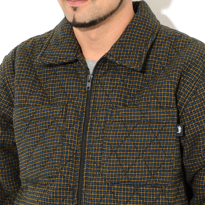 STUSSY（ステューシー） ジャケット メンズ Mini Check Quilted Zip