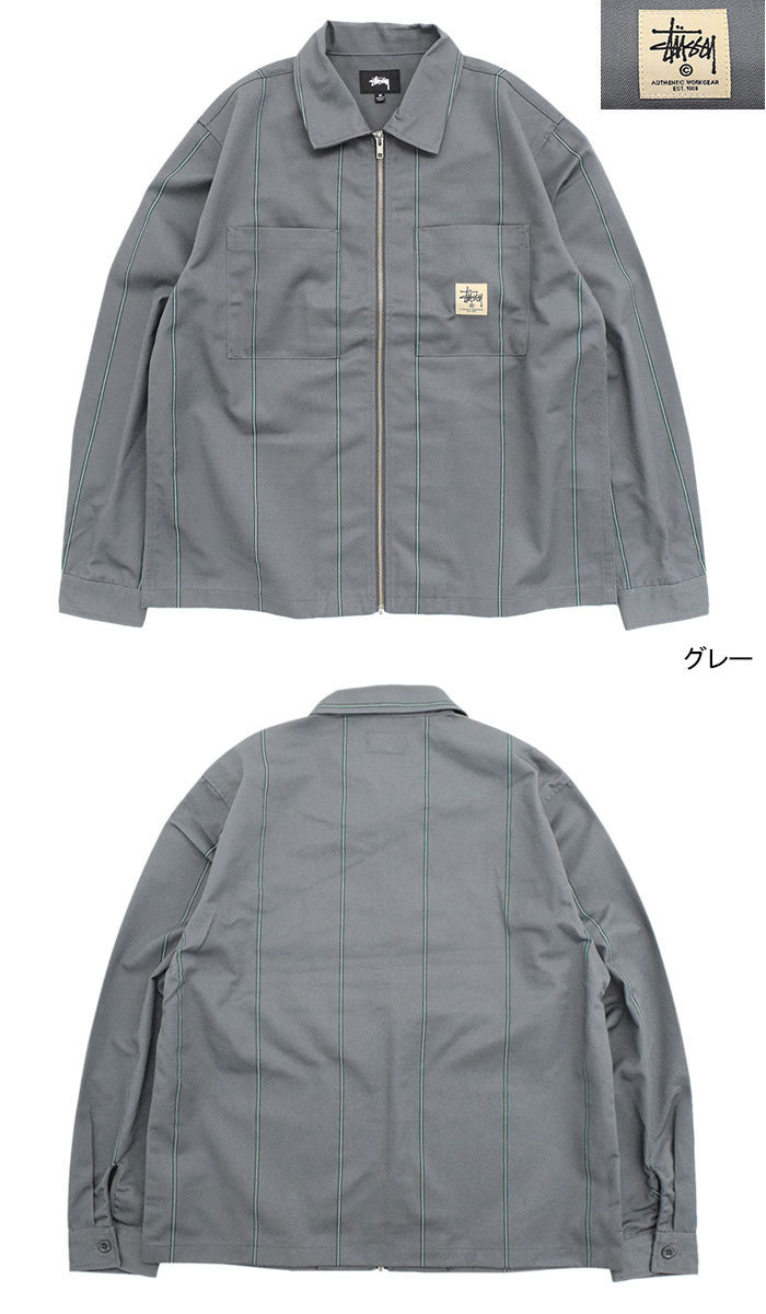 STUSSY（ステューシー） シャツ 長袖 メンズ Work Full Zip (stussy