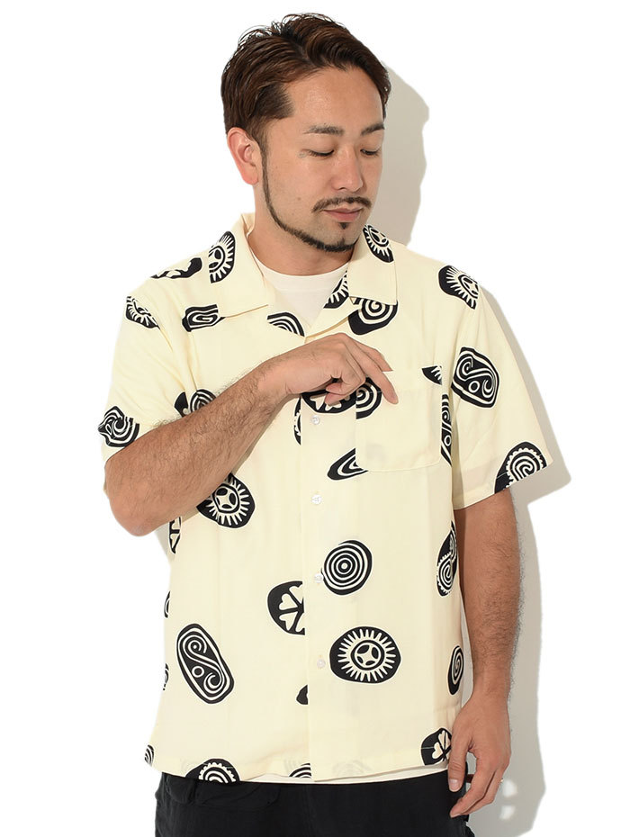 ステューシー シャツ 半袖 STUSSY メンズ Icon Pattern ( stussy shirt