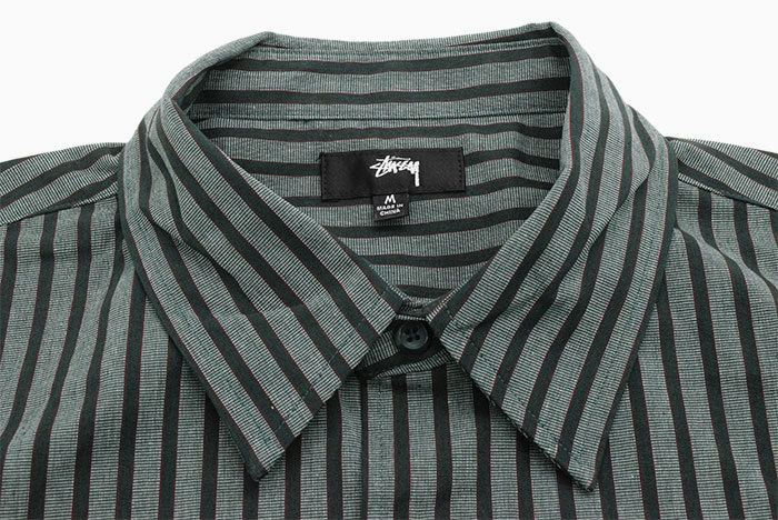 STUSSY ステューシー シャツ 半袖 メンズ Striped Garage