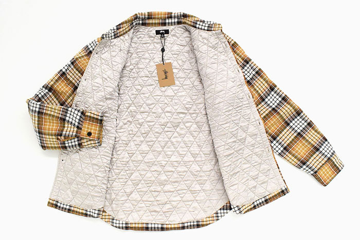 STUSSYステューシーのジャケット Quilted Lined Plaid Shirt12