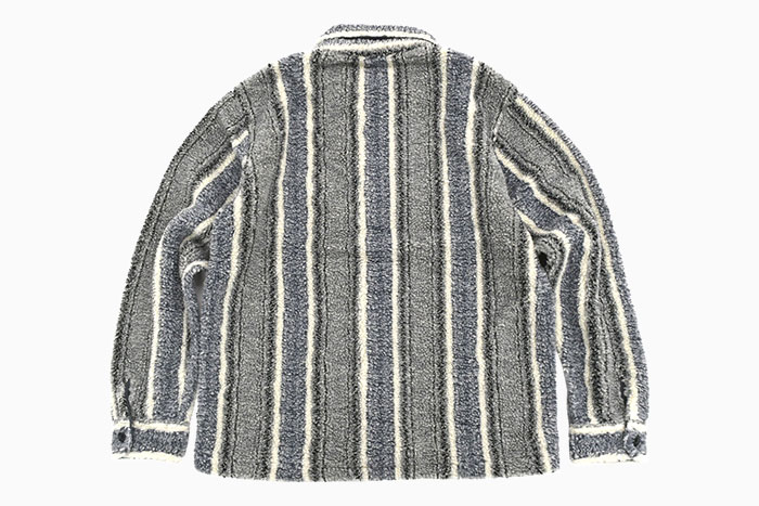 ステューシー ジャケット STUSSY メンズ Stripe Sherpa Shirt ( stussy