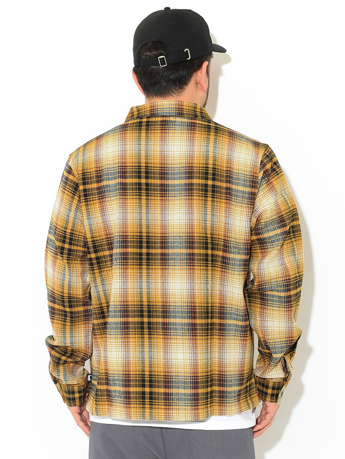 ステューシー シャツ 長袖 STUSSY メンズ Shadow Plaid Zip (stussy 