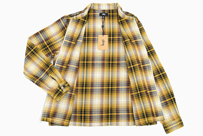 ステューシー シャツ 長袖 STUSSY メンズ Shadow Plaid Zip (stussy