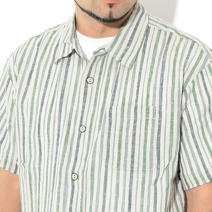 トップス STUSSY WRINKLY COTTON GAUZE SHIRT Stussy Wrinkly Cotton Gauze Shirt Stussy