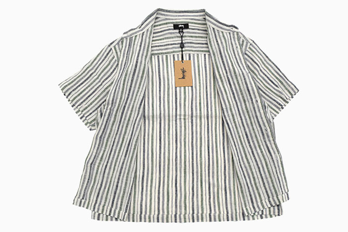 トップス STUSSY WRINKLY COTTON GAUZE SHIRT Wrinkly Cotton Gauze Shirt – Premier
