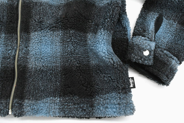 STUSSY ステューシー ジャケット メンズ Shadow Plaid Sherpa