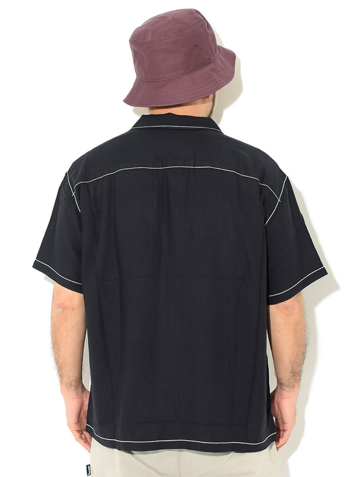 ステューシー シャツ 半袖 STUSSY メンズ Contrast Pick Stitched (stussy shirt カジュアルシャツ トップス  男性用 1110235 USAモデル 正規)