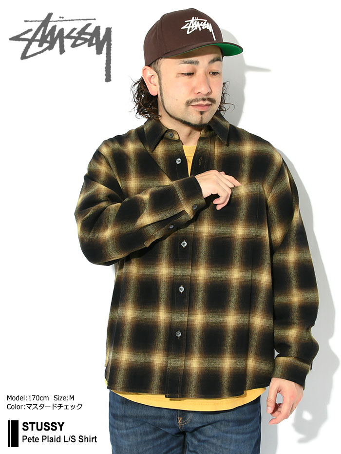 ステューシー シャツ 長袖 STUSSY メンズ Pete Plaid ( stussy shirt