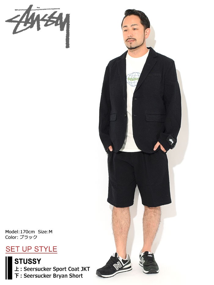 STUSSY（ステューシー） ハーフパンツ メンズ Seersucker Bryan
