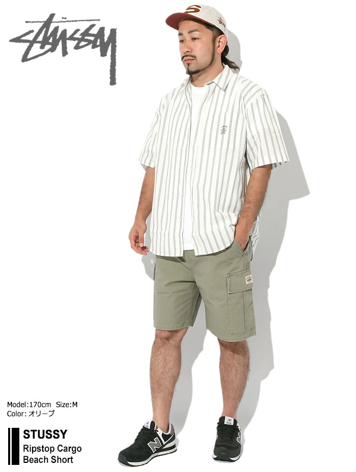 ステューシー ハーフパンツ STUSSY メンズ Ripstop Cargo Beach 