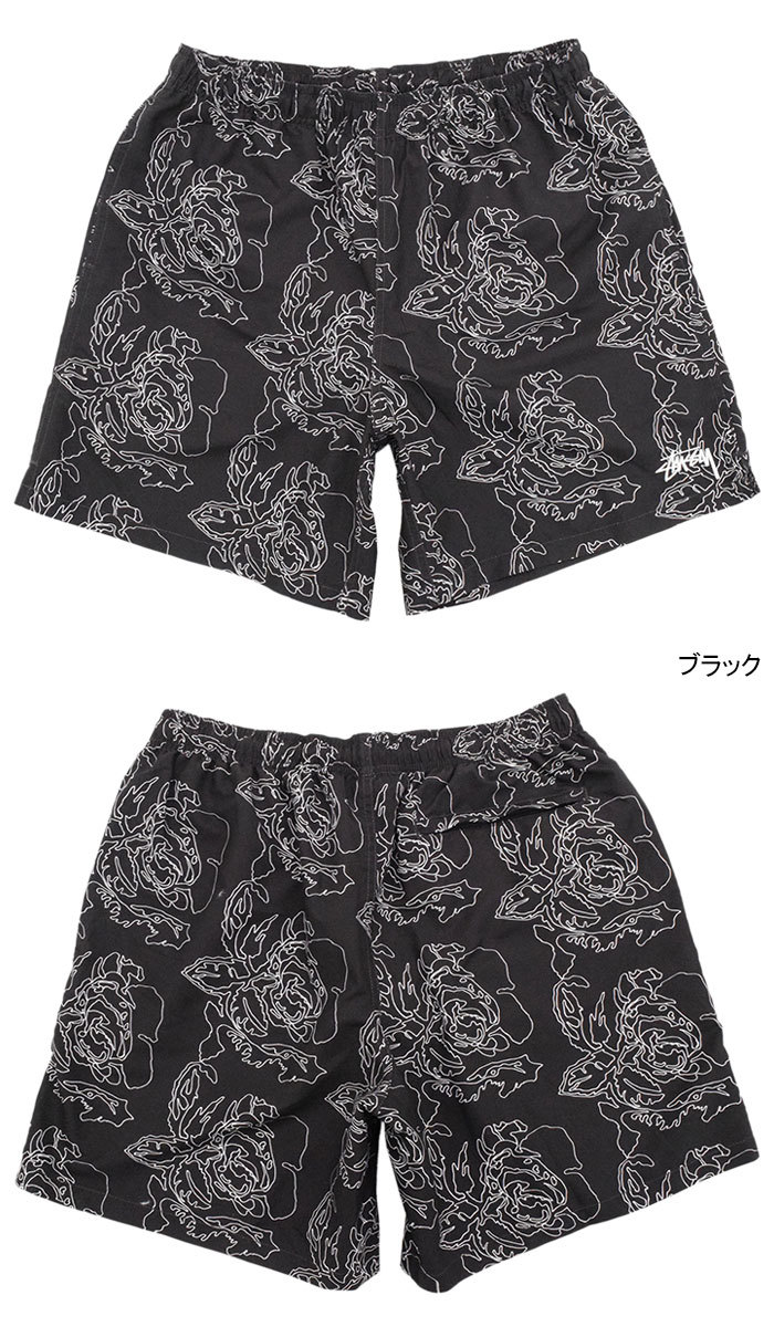 ステューシー ハーフパンツ STUSSY メンズ Roses Water (short trunk トランク ショートパンツ 水陸両用 113132  USAモデル 正規)