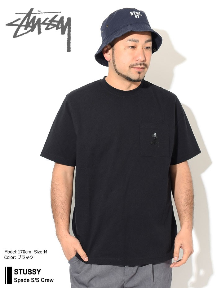 ステューシー カットソー 半袖 STUSSY メンズ Spade ( stussy crew