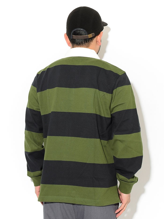 ステューシー ポロシャツ 長袖 STUSSY メンズ Classic Stripe Rugby