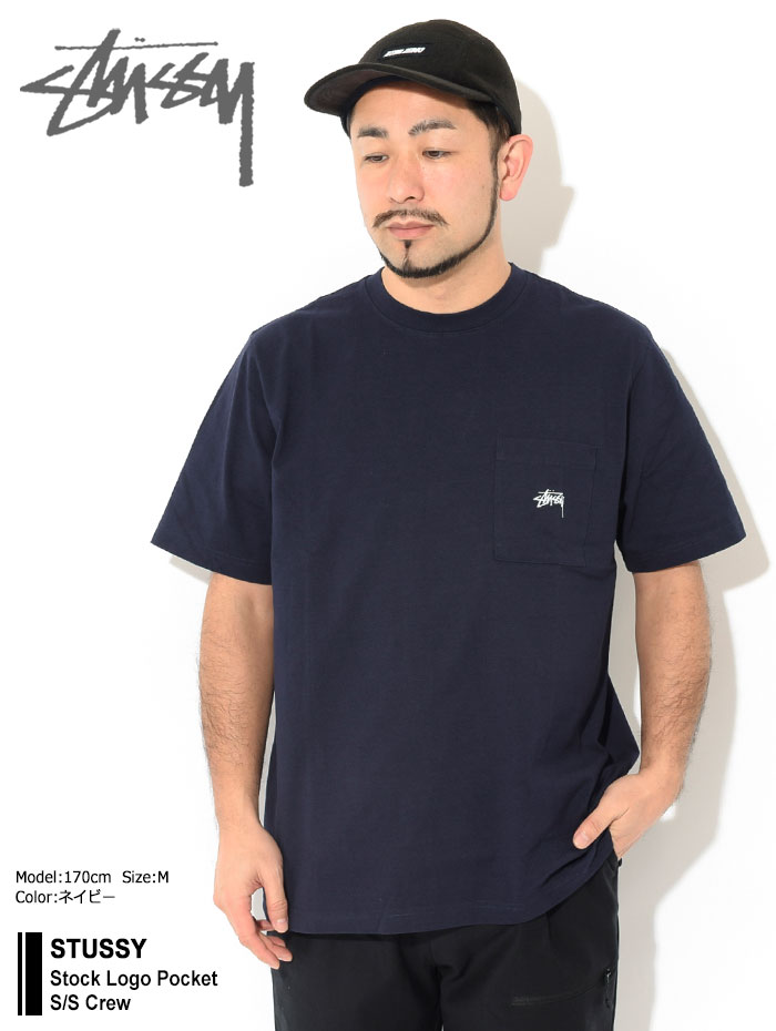 STUSSY ステューシー カットソー 半袖 メンズ Stock Logo Pocket