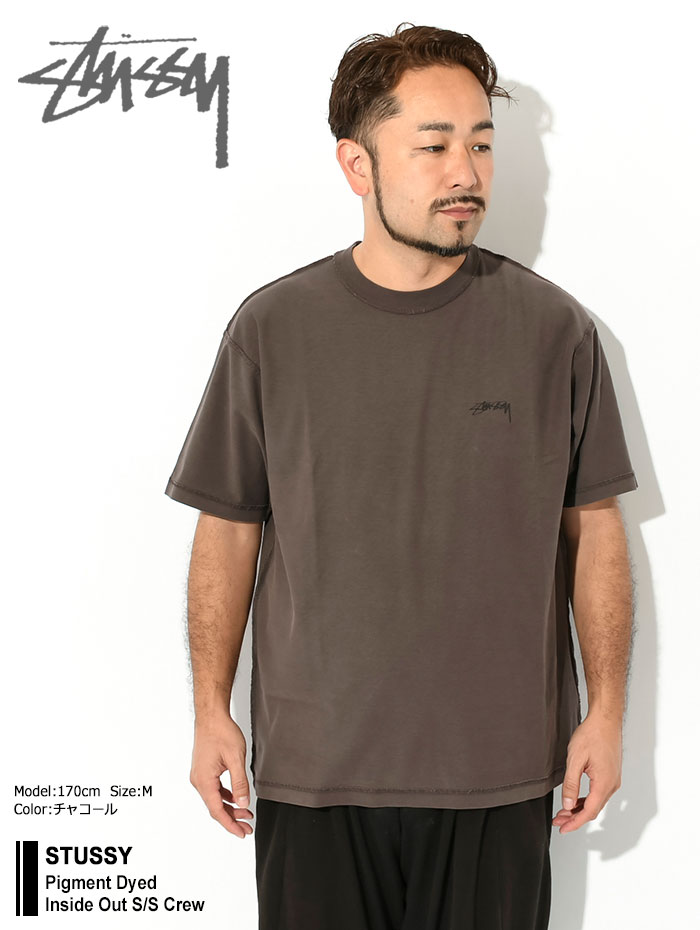 ステューシー カットソー 半袖 STUSSY メンズ Pigment Dyed Inside Out