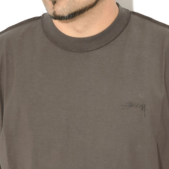 STUSSYステューシーのカットソー Pigment Dyed Inside Out Crew02