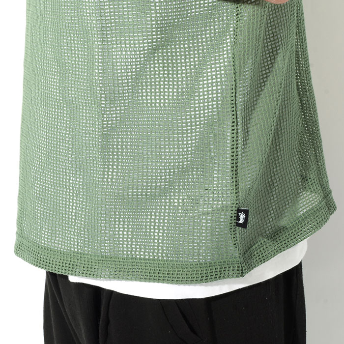 STUSSY ステューシー カットソー 半袖 メンズ Cotton Mesh