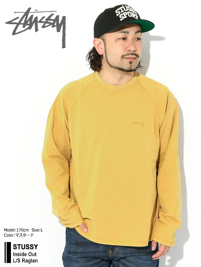 ステューシー ラグラン 長袖 STUSSY メンズ Inside Out ( stussy