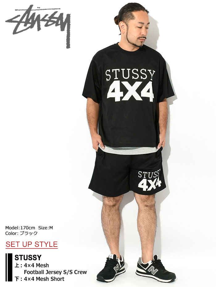 ステューシー カットソー 半袖 STUSSY メンズ 4×4 Mesh Football 